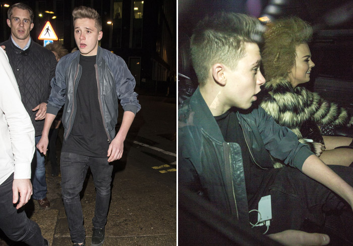 Brooklyn Beckham circula por Londres acompanhado por amigas