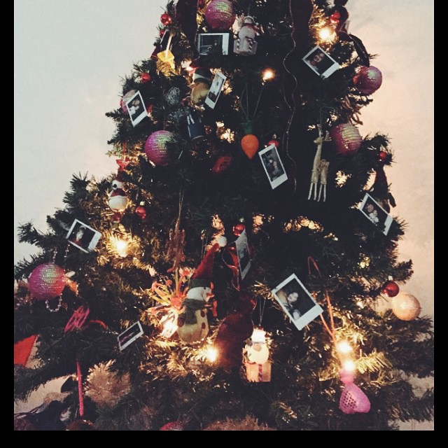 razi Massafera compartilha com seus seguidores registro da árvore de Natal que montou com a filha