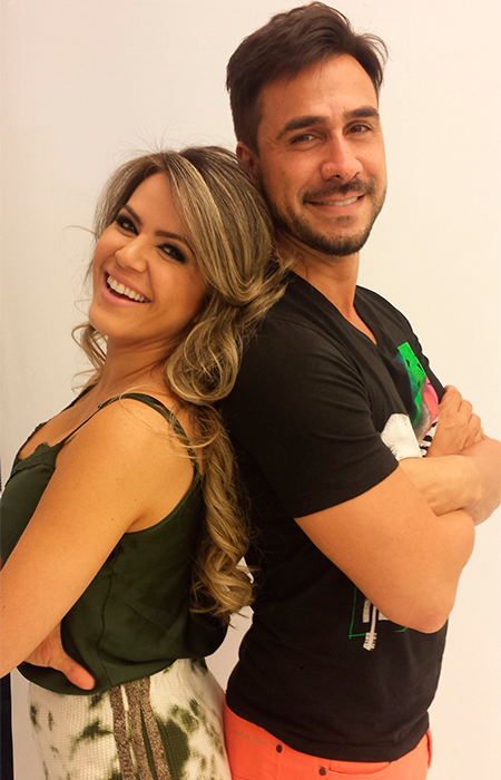 Júlio Rocha e Tânia Oliveira comemoram aniversário de salão de beleza