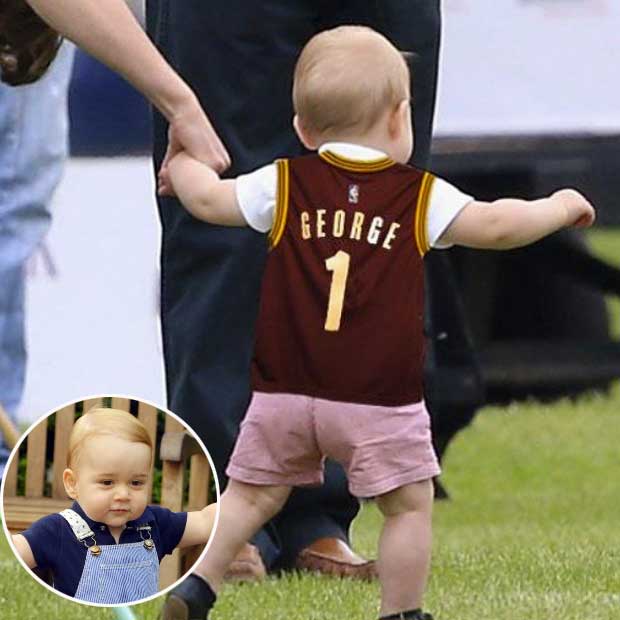 Príncipe George já tem sua camisa personalizada de time de basquete