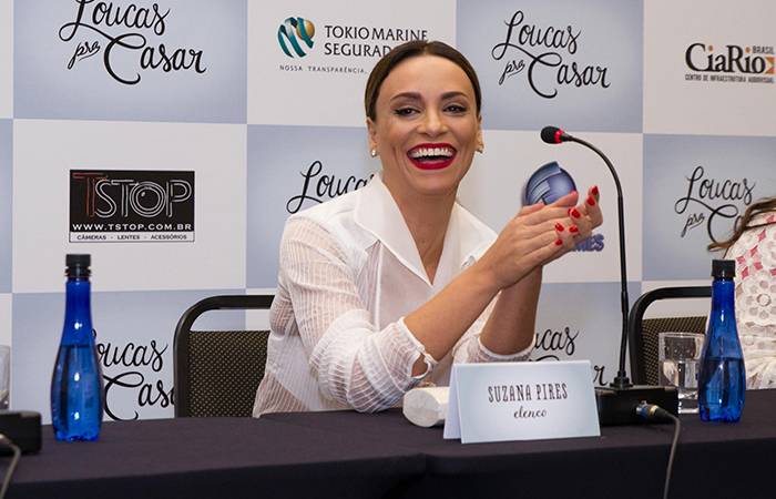  Tatá Werneck, Ingrid Guimarães, Fabiana Karla e Suzana Pires se divertem em coletiva