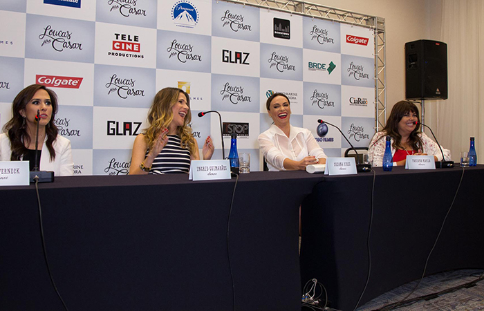  Tatá Werneck, Ingrid Guimarães, Fabiana Karla e Suzana Pires se divertem em coletiva