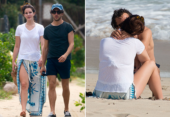 Lana Del Rey beija muuuito o namorado em St. Barths