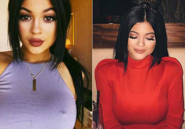 Kylie Jenner exibe seios no Instagram e confessa: 'Eu amo vocês dois'