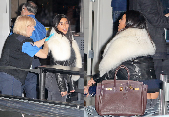  Kim Kardashian paga cofrinho em aeroporto de Los Angeles