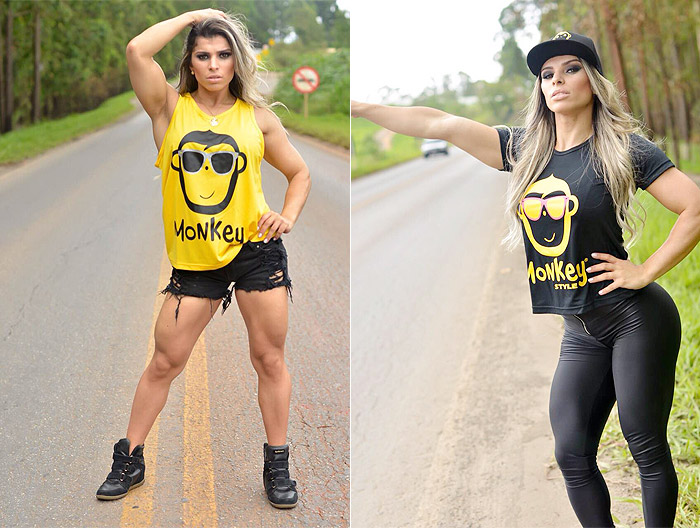 Miss Bumbum, Vívian Cristinelle, estrela campanha fitness e exibe corpão sarado