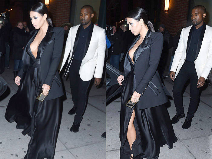 Kim Kardashian mostra sua beleza e glamour em Nova York