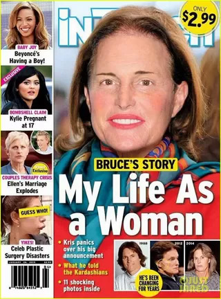 Bruce Jenner aparece de batom e maquiado em capa de revista