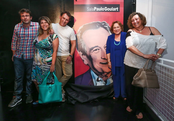 Nicette Bruno e os filhos inauguram Sala Paulo Goulart