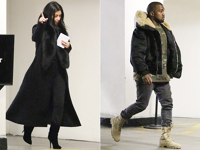 Em meio a rumores sobre a segunda gravidez, Kim Kardashian e Kanye West vão ao médico juntos 