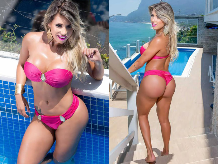 Legendete Alessandra Batista exibe o corpo sarado em campanha de biquínis 