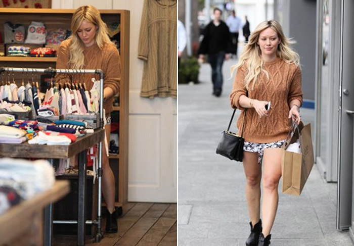 Hilary Duff mostra boa forma ao se divertir com o filho Luca