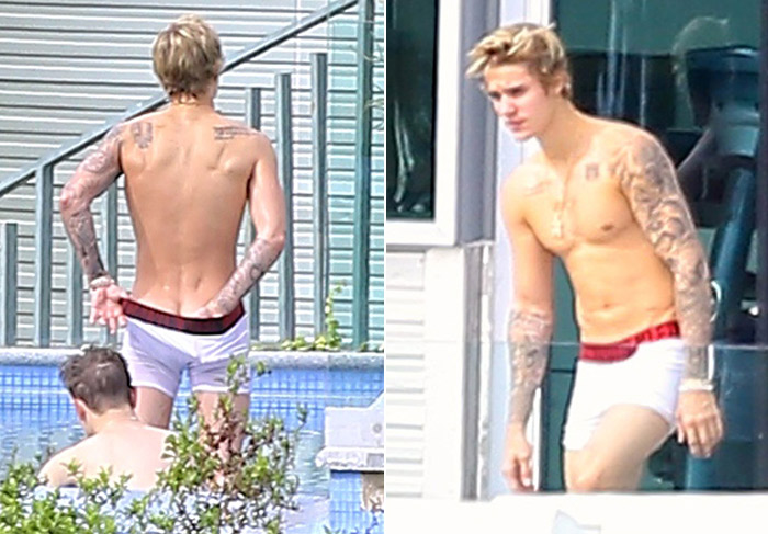 Justin Bieber paga ‘cofrinho’ ao ostentar cueca