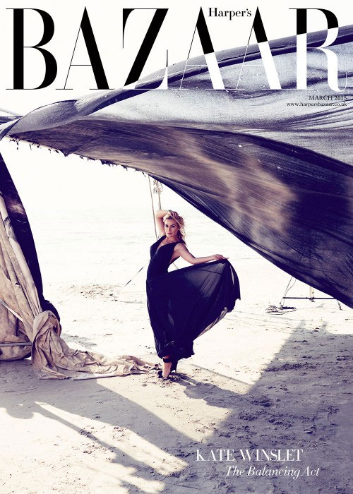 Aos 39, Kate Winslet esbanja elegância em capa de revista