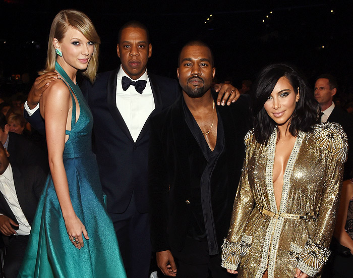 Taylor Swift, Jay-Z, Kanye West e Kim Kardashian