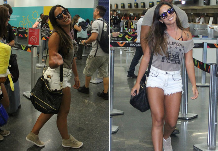 Clima de Carnaval! Rumo a Salvador, Anitta esbanja simpatia antes de viajar