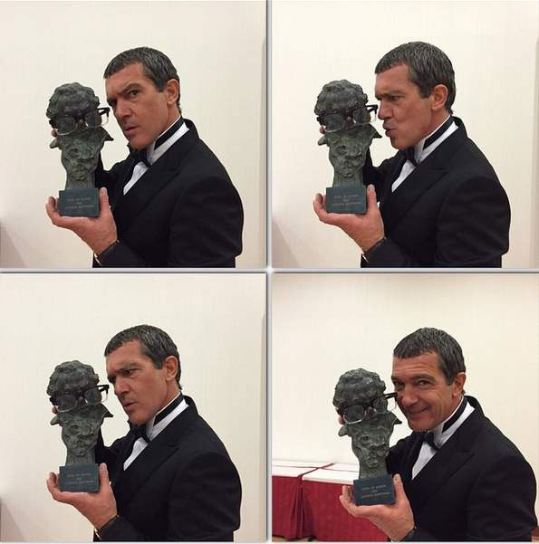 Antonio Banderas faz discurso emocionado ao ganhar prêmio Goya na Espanha