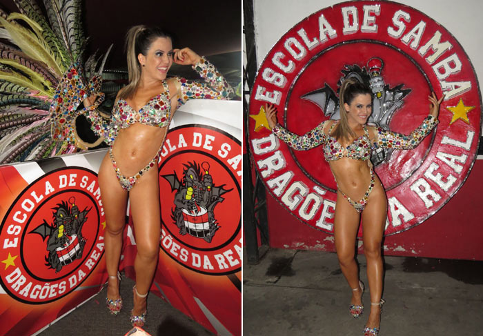 Na véspera de desfile, Tânia Oliveira faz ensaio fotográfico de tirar o fôlego 