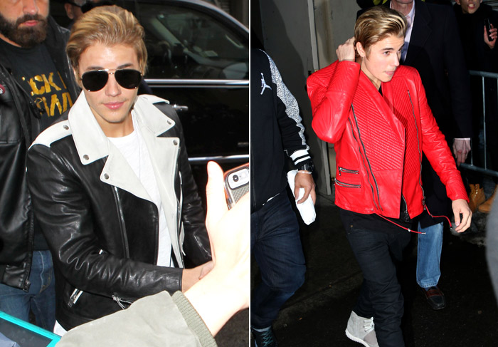  Justin Bieber prestigia Kanye West durante a semana de moda de Nova York