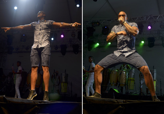 Léo Santana esbanja estilo enquanto agita camarote na primeira noite do Carnaval de Salvador