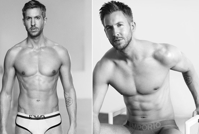 Calvin Harris é puro sex appeal na nova campanha de cuecas da Armani