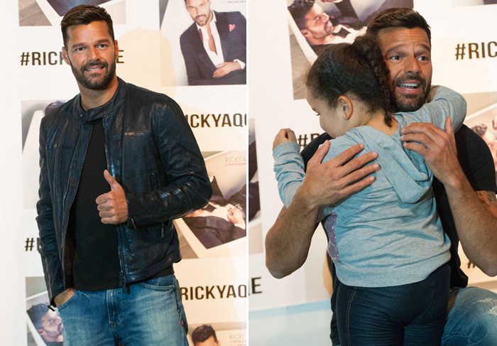 Ricky Martin promove álbum em Miami e atende fãs