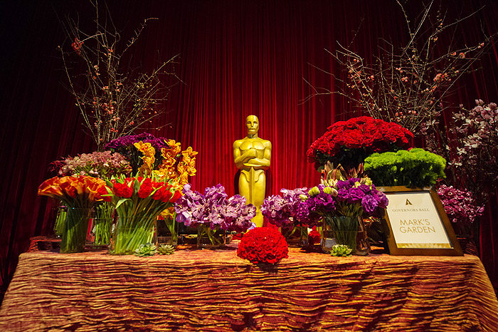 Preparativos para o baile Governor Ball, a festa oficial do Oscar 2015