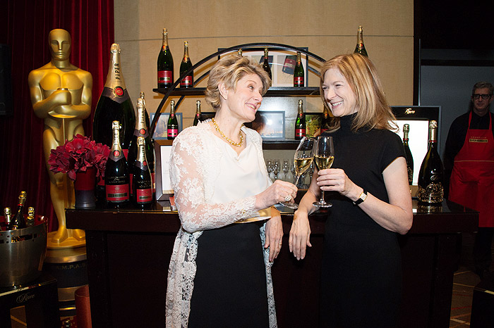 Cecile Bonnefond, CEO of Piper-Heidsiek Champagne e Dawn Hudson. CEO da Academia