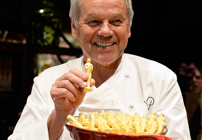 O chef austríaco Wolfgang Puck apresenta o menu da festa oficial do Oscar 2015 
