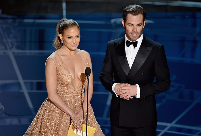 Oscar 2015: Jennifer Lopez e Chris Pine