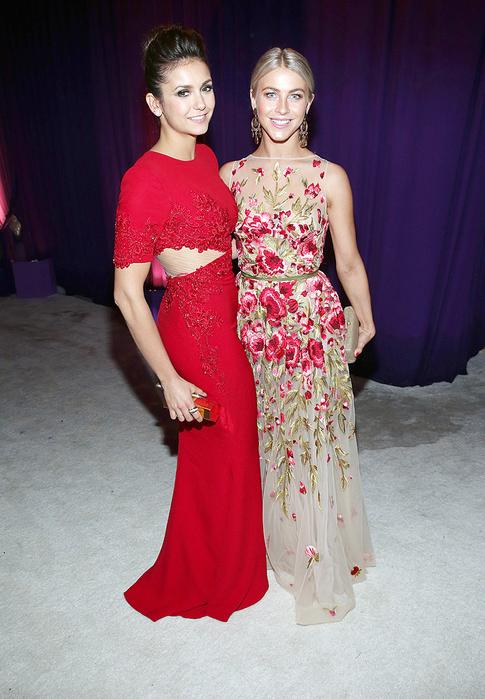 Nina Dobrev e Karen Buglisi Weiler também marcaram presença na After Party organizada por Elton John em prol da AIDS Foundation