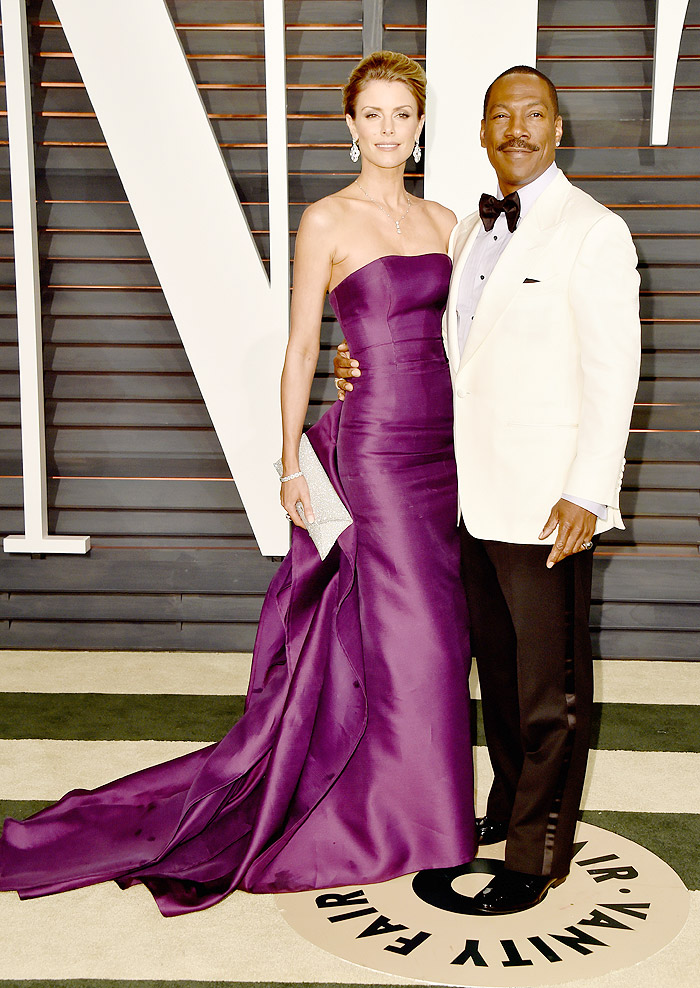 Paige Butcher e Eddie Murphy na after party do Oscar em Los Angeles