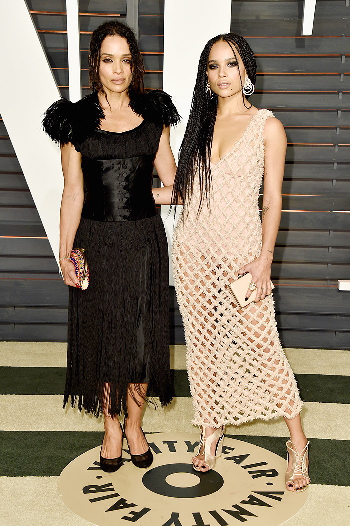 Lisa Bonet e Zoe Kravitz no after party do Oscar em Los Angeles