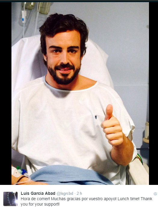 Causa do acidente de Fernando Alonso ainda é um mistério