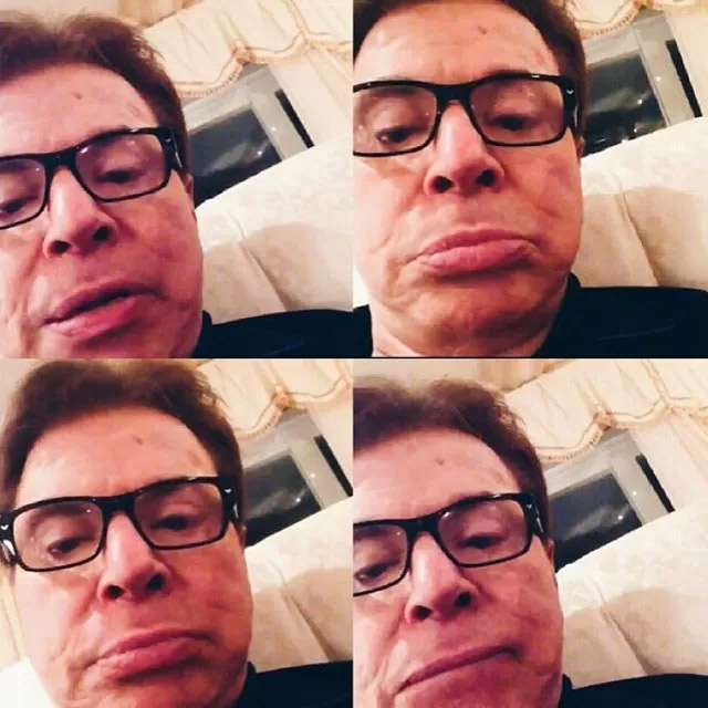 Vídeo de Silvio Santos tentando fazer uma selfie vira febre na internet