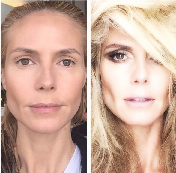 Transformação! Heidi Klum surpreende fãs com antes e depois de superprodução