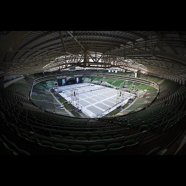 Veja fotos dos ensaios para o show de Roberto Carlos na Arena Palmeiras