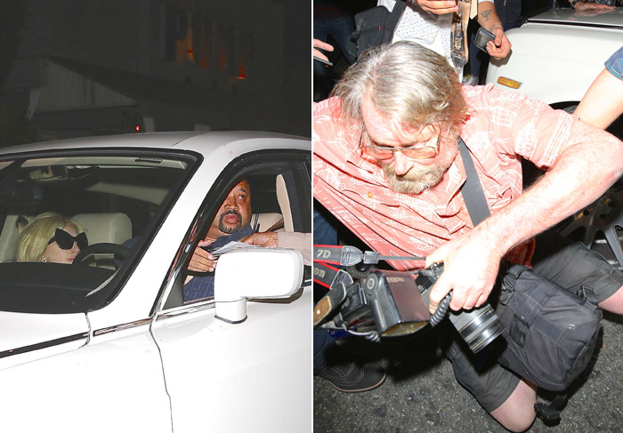  Motorista de Lady Gaga atropela paparazzo na saída de restaurante