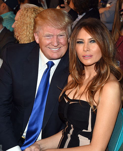 Donald Trump e a modelo Melania Trump 