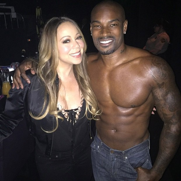  Mariah Carey assiste strip-tease do ator Tyson Beckford em Las Vegas