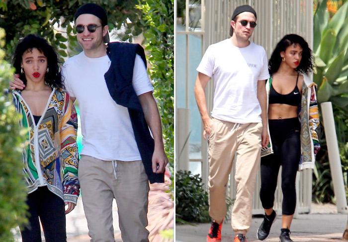 Robert Pattinson e FKA Twigs se divertem durante trajeto para academia 