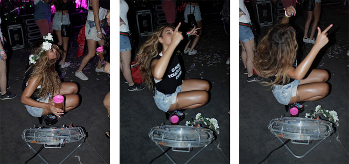 Beyoncé rodou cenas do videoclipe no festival de Coachella