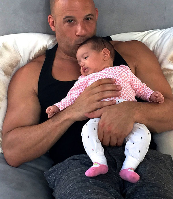 Vin Diesel mostra a filha caçula nas redes sociais