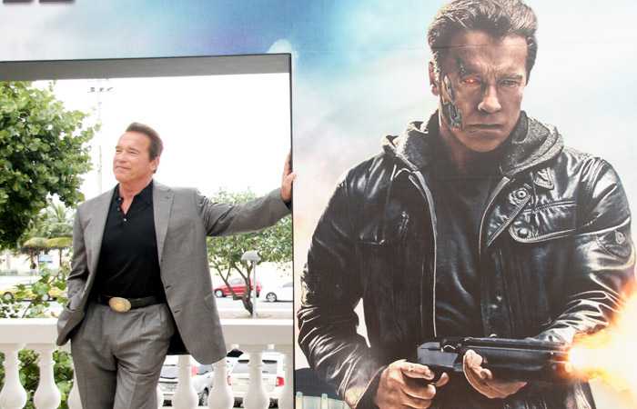 Arnold Schwarzenegger promove novo Exterminador do Futuro