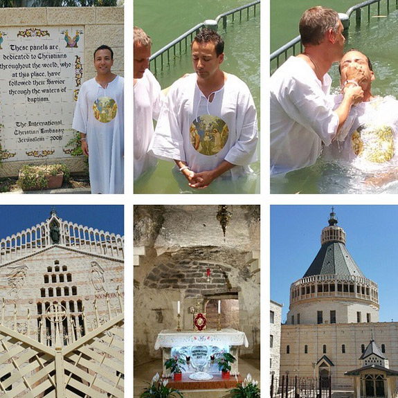 Membros do Backstreet Boys são batizados em Israel