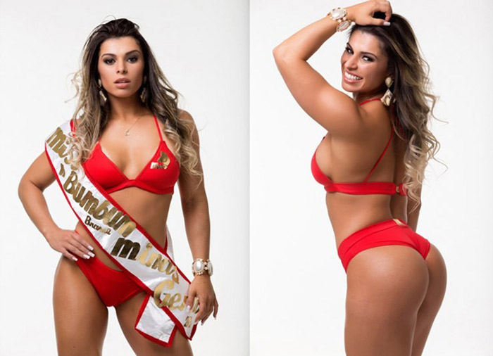 Trilha da fama? Em 2 meses, Miss Bumbum MG vira musa fitness