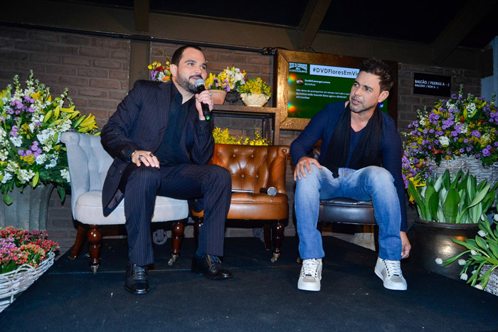 Zezé Di Camargo e Luciano esbanjam elegância em lançamento