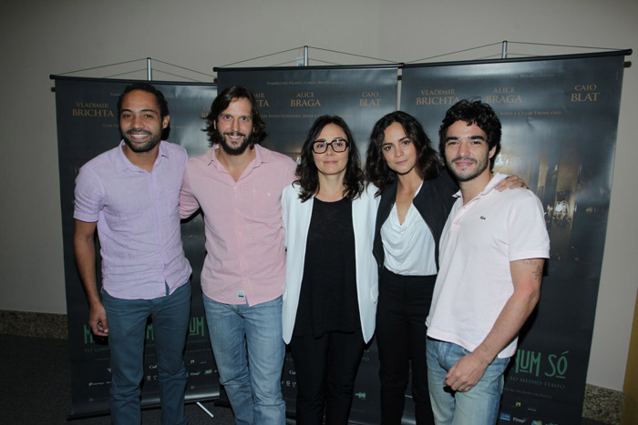 Vladimir Brichta e Alice Braga apresentam seu novo filme