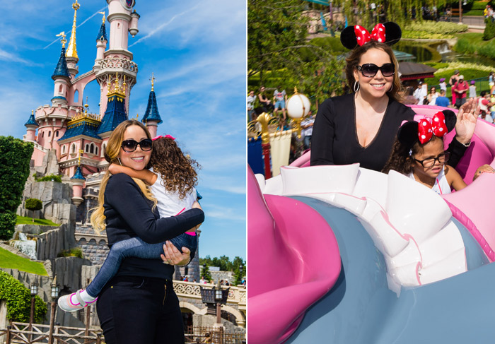 Mariah Carey aproveita a Disney com filhos em Paris