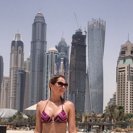 Susana Werner curte dias em Dubai 